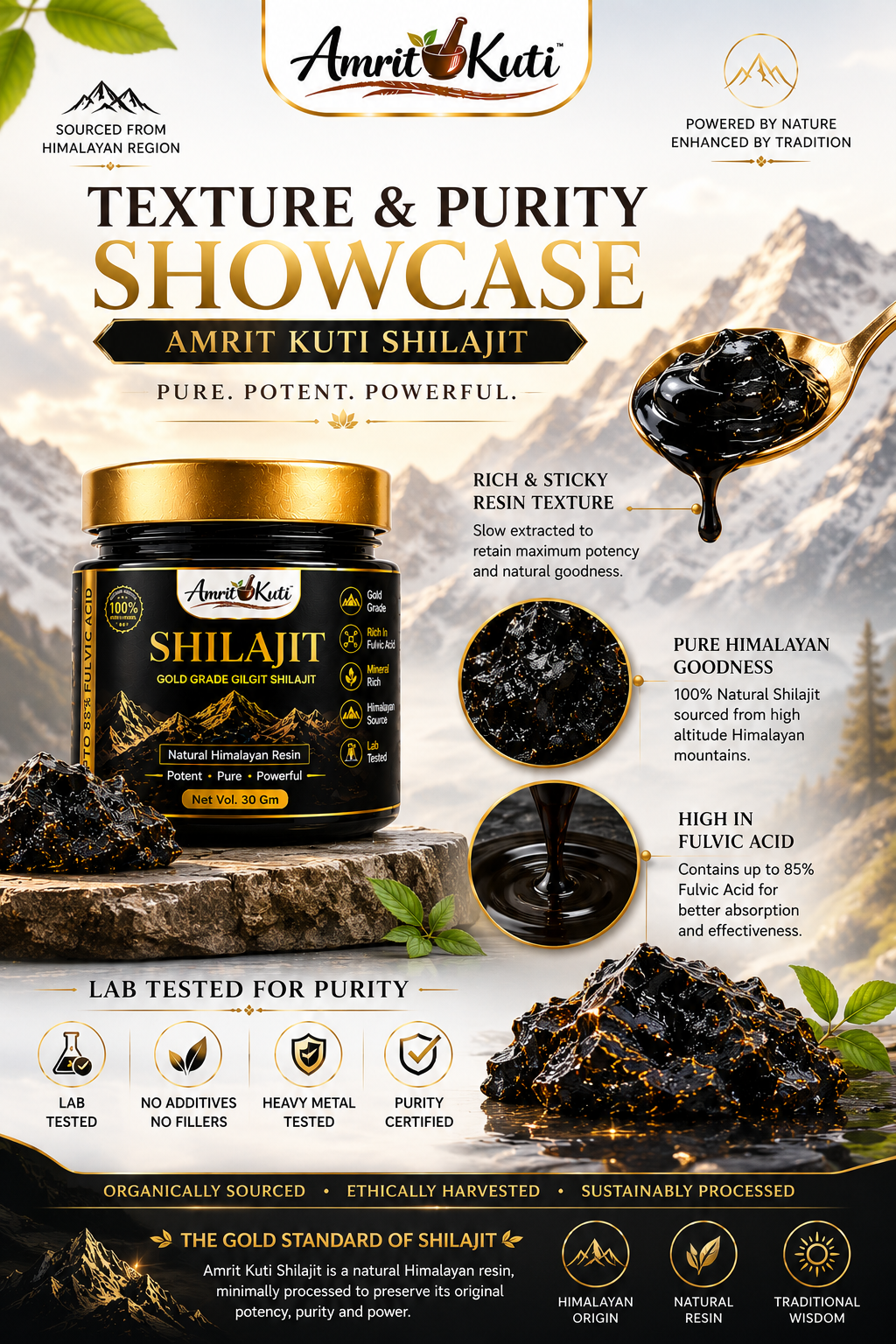 Amrit Kuti Gold Resin